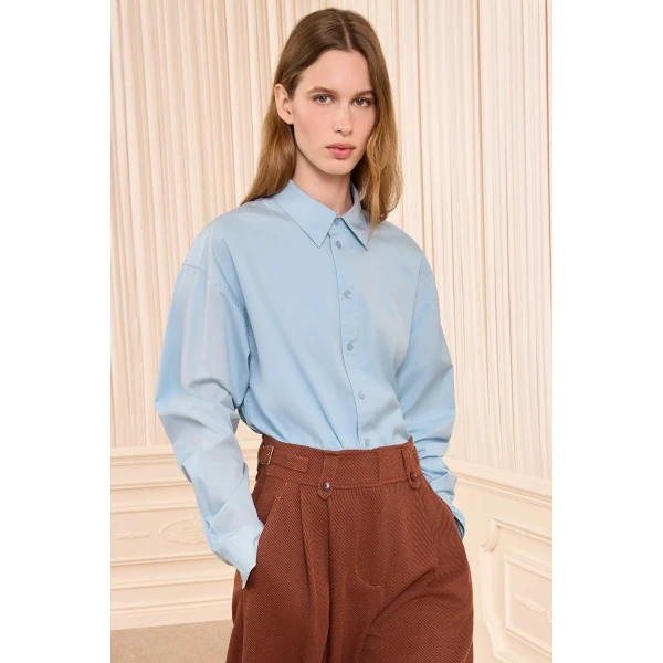 ulla johnson laia long sleeve cotton blouse