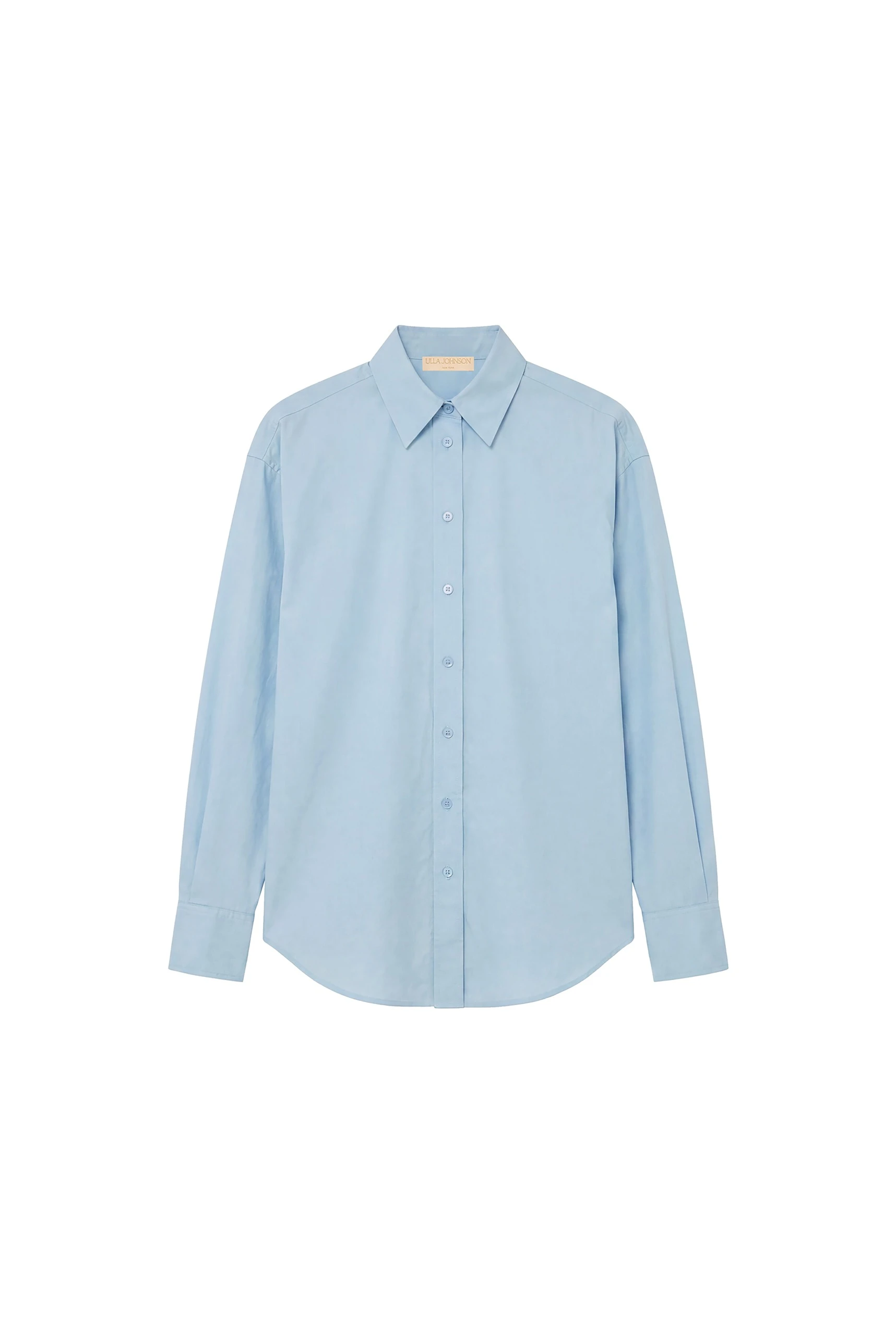 Ulla Johnson Laia Long Sleeve Cotton Blouse in Heron ulla johnson laia long sleeve cotton blouse