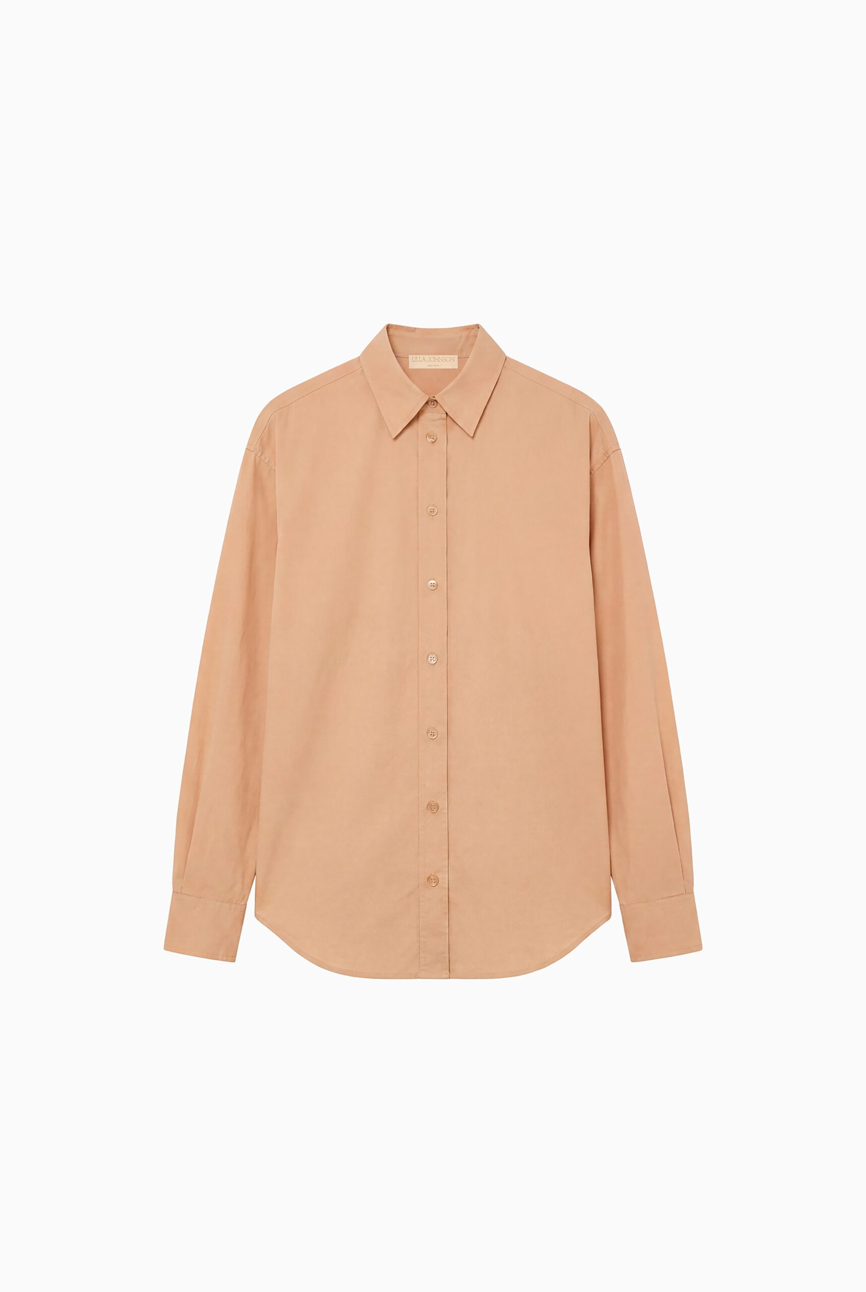 Laia Long Sleeve Cotton Blouse in Powder