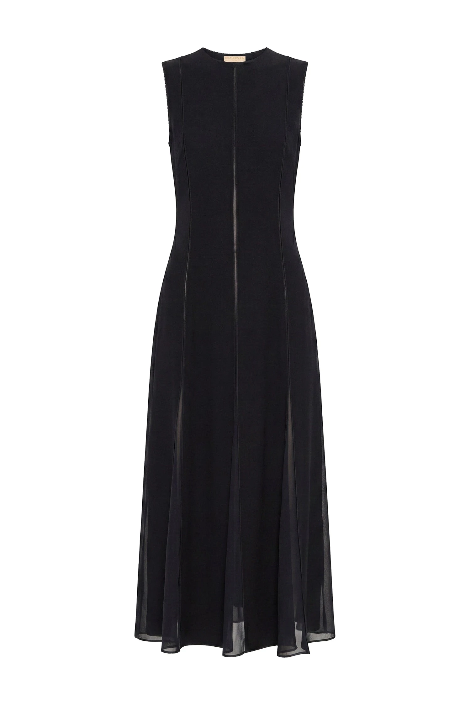 Ulla Johnson Laure Sleeveless Midi Dress in Noir ulla johnson laure sleeveless midi dress