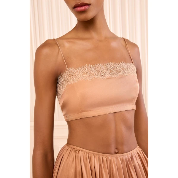 leiko lace bralette macaroon