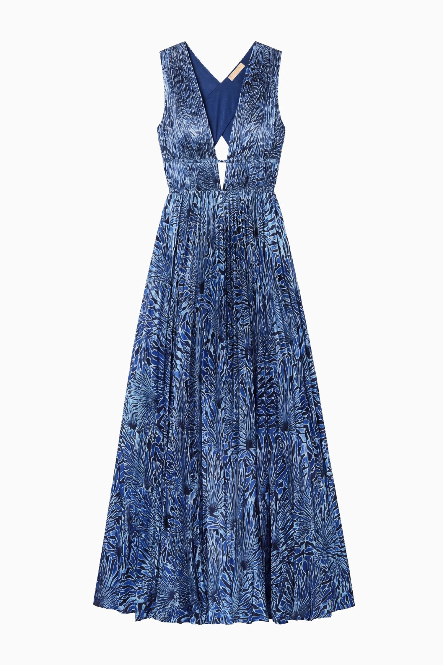 Lena Satin Gown in Lapis