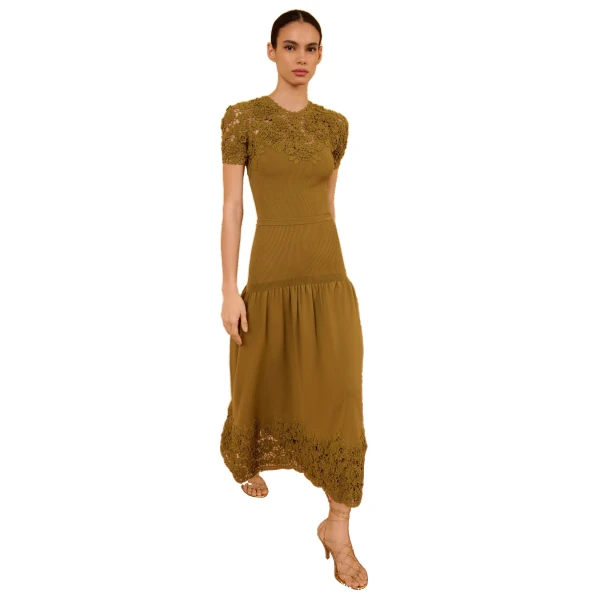 ulla johnson leona crochet midi skirt