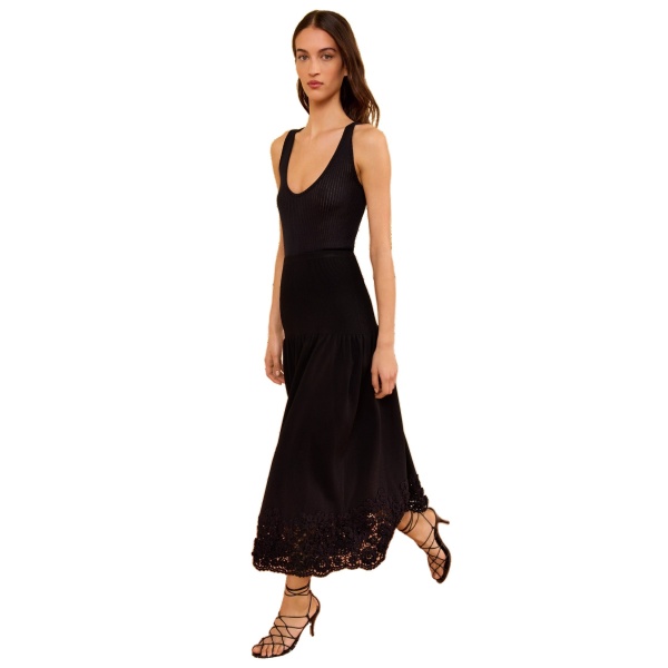 ulla johnson leona crochet midi skirt