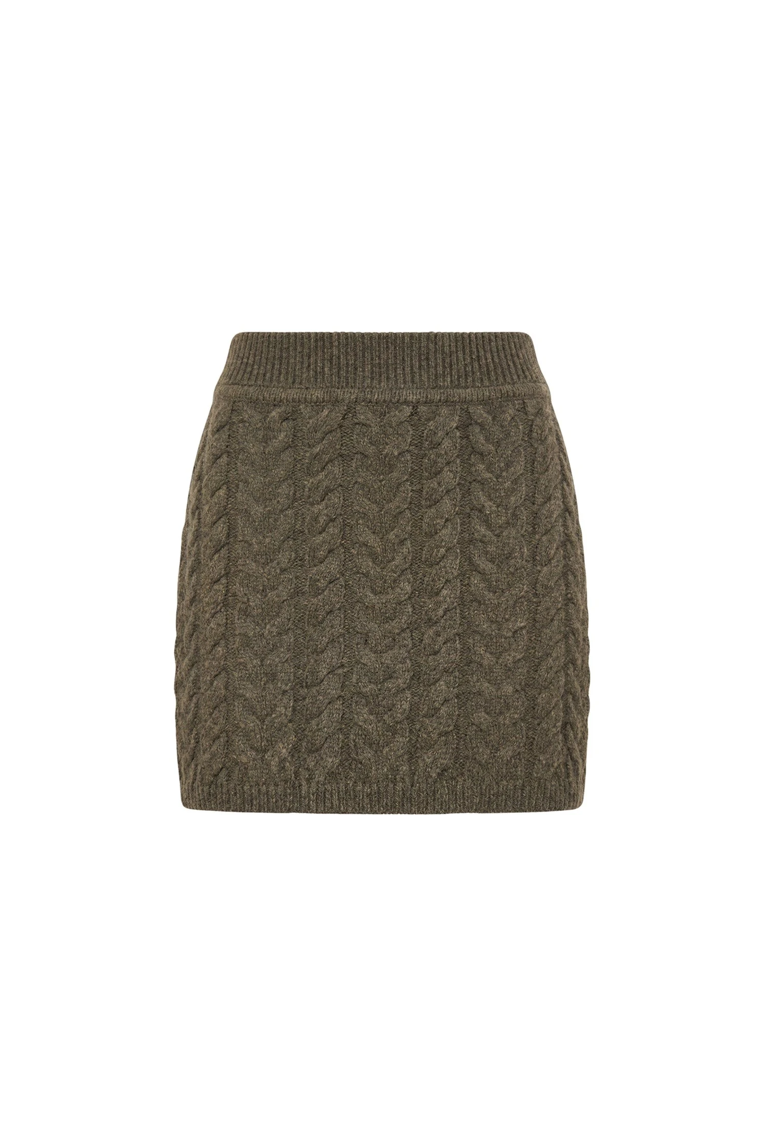 Ulla Johnson Lola Mini Knit Skirt in Militaire ulla johnson lola mini knit skirt