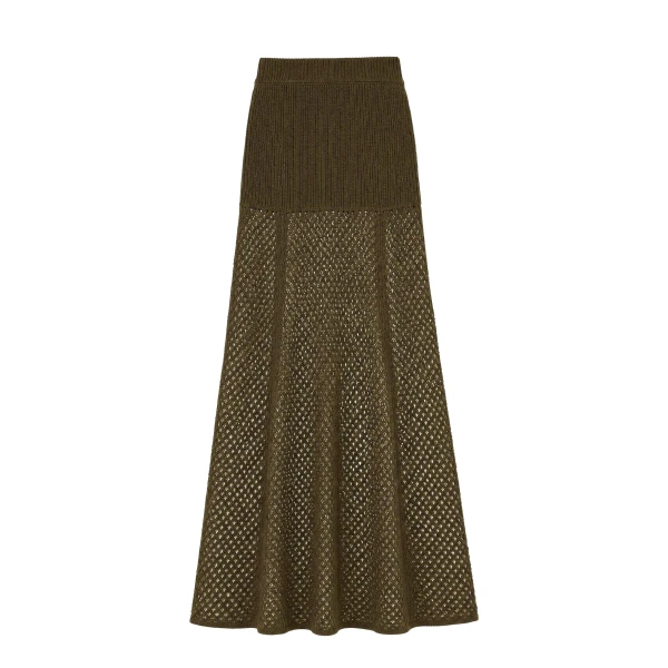 ulla johnson lucia wool knit skirt