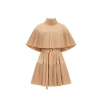 ulla johnson lucille pleated wool mini dress