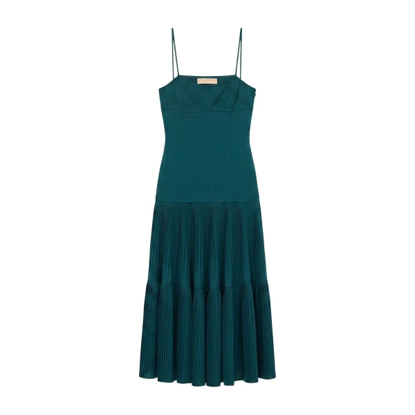 ulla johnson matilda pleated wool cami dress