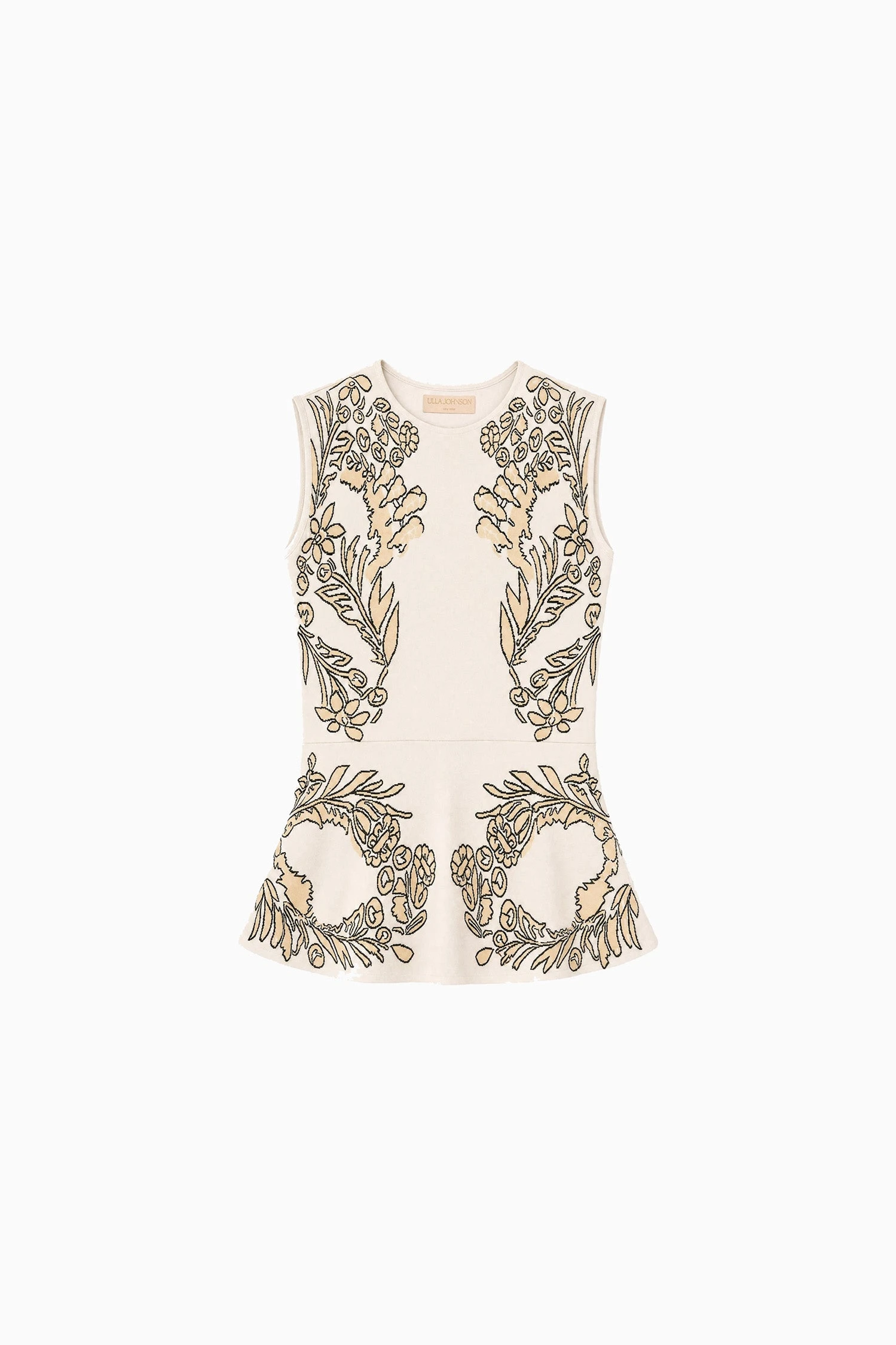 Nadira Jacquard Top in Chamomile