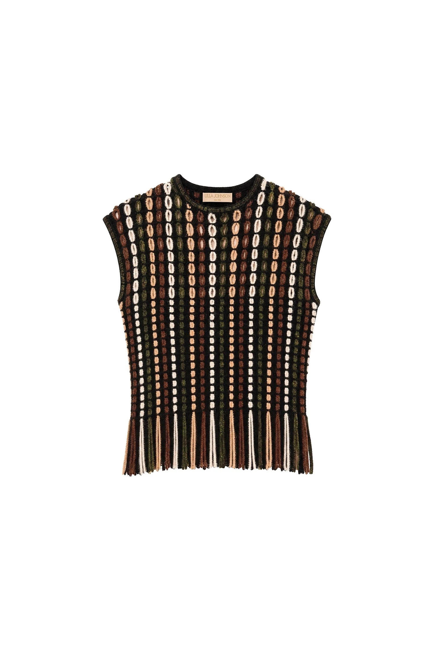 Ulla Johnson Natia Short Sleeve Knit Top in Noctis ulla johnson natia short sleeve knit top