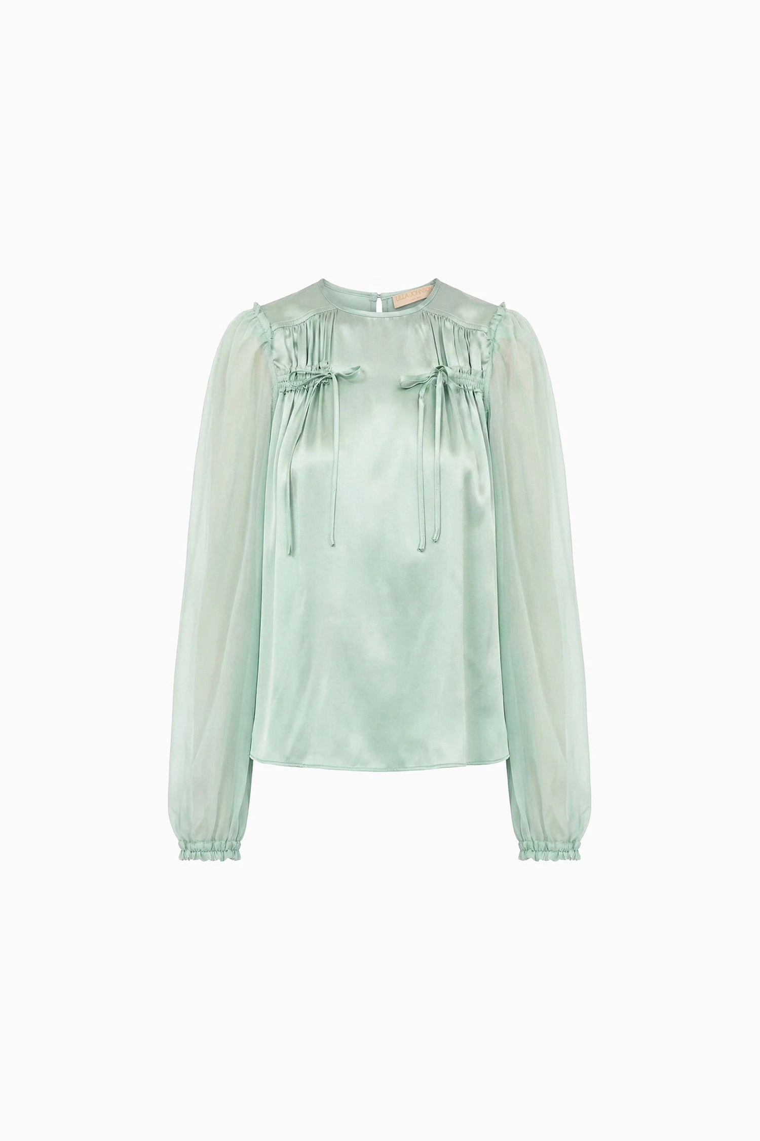 Odette Silk Blouse in Celadon