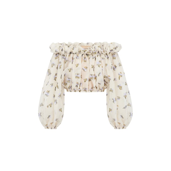 ulla johnson ondine organza blouse