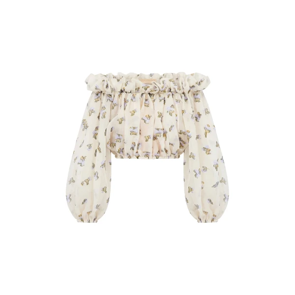 ulla johnson ondine organza blouse