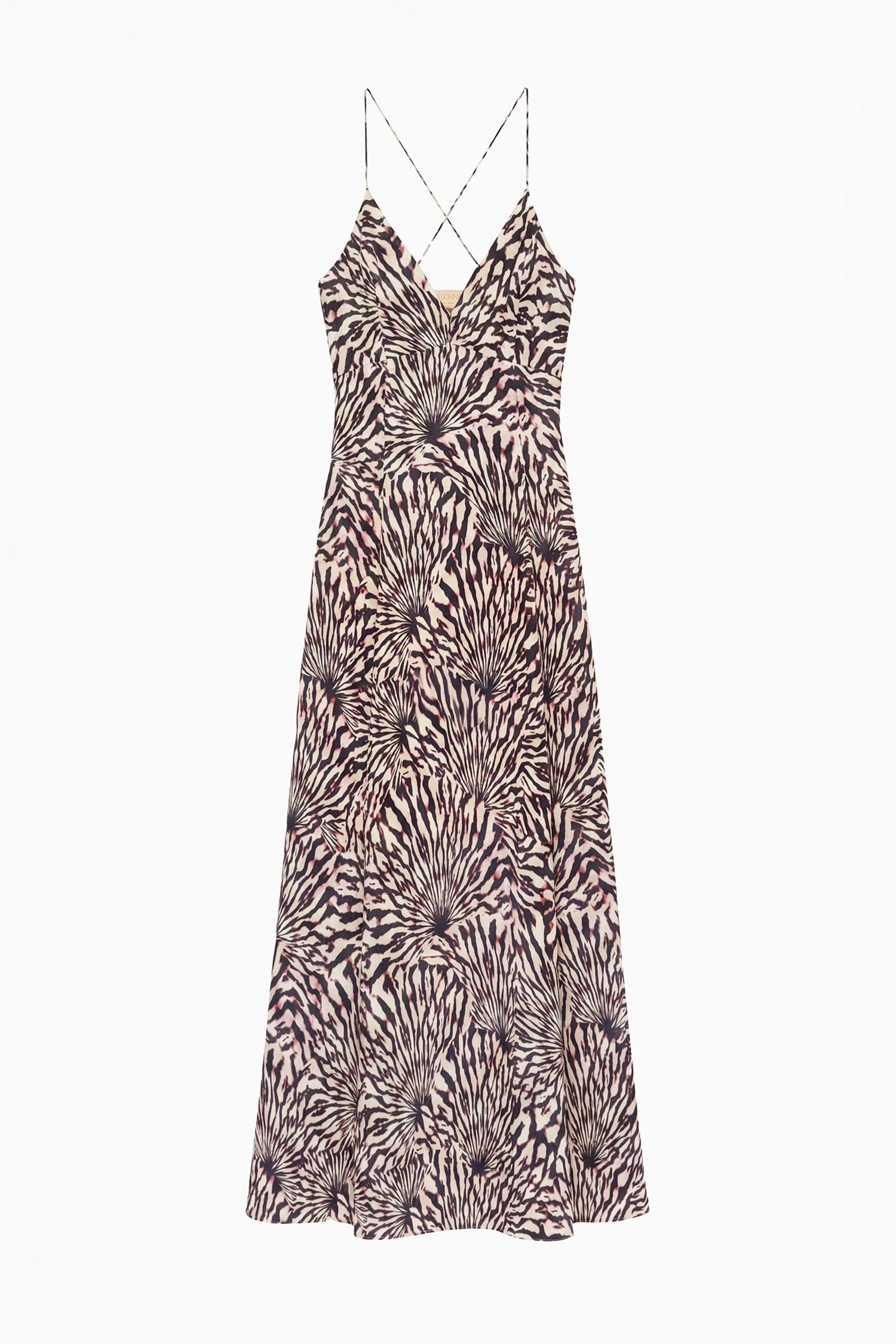Oriana Satin Dress in Rhodonite