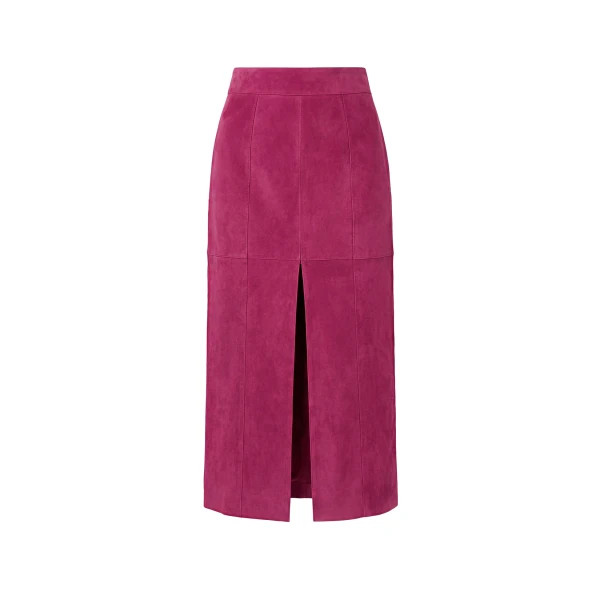 ulla johnson orion suede pencil skirt
