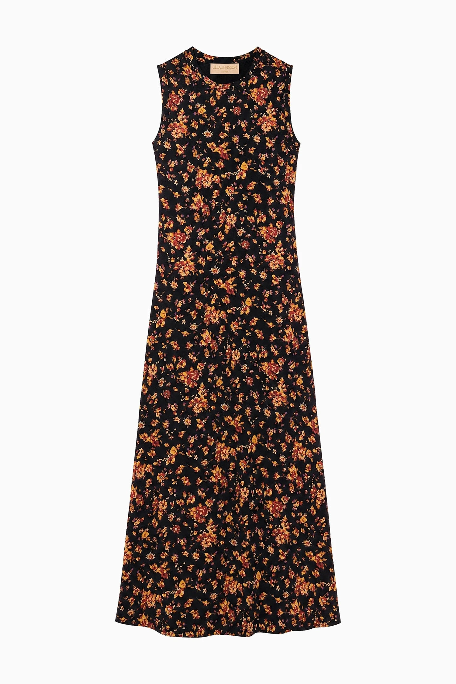 Orla Sleeveless Jersey Dress in Noir Floral