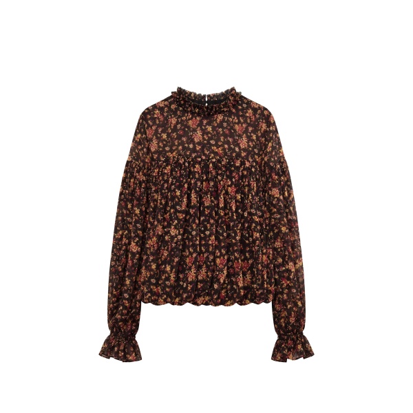ulla johnson pearl long sleeve silk blouse