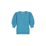 ulla johnson reina puff cashmere top