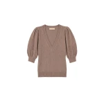 ulla johnson reina puff cashmere top