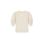 ulla johnson reina puff cashmere top