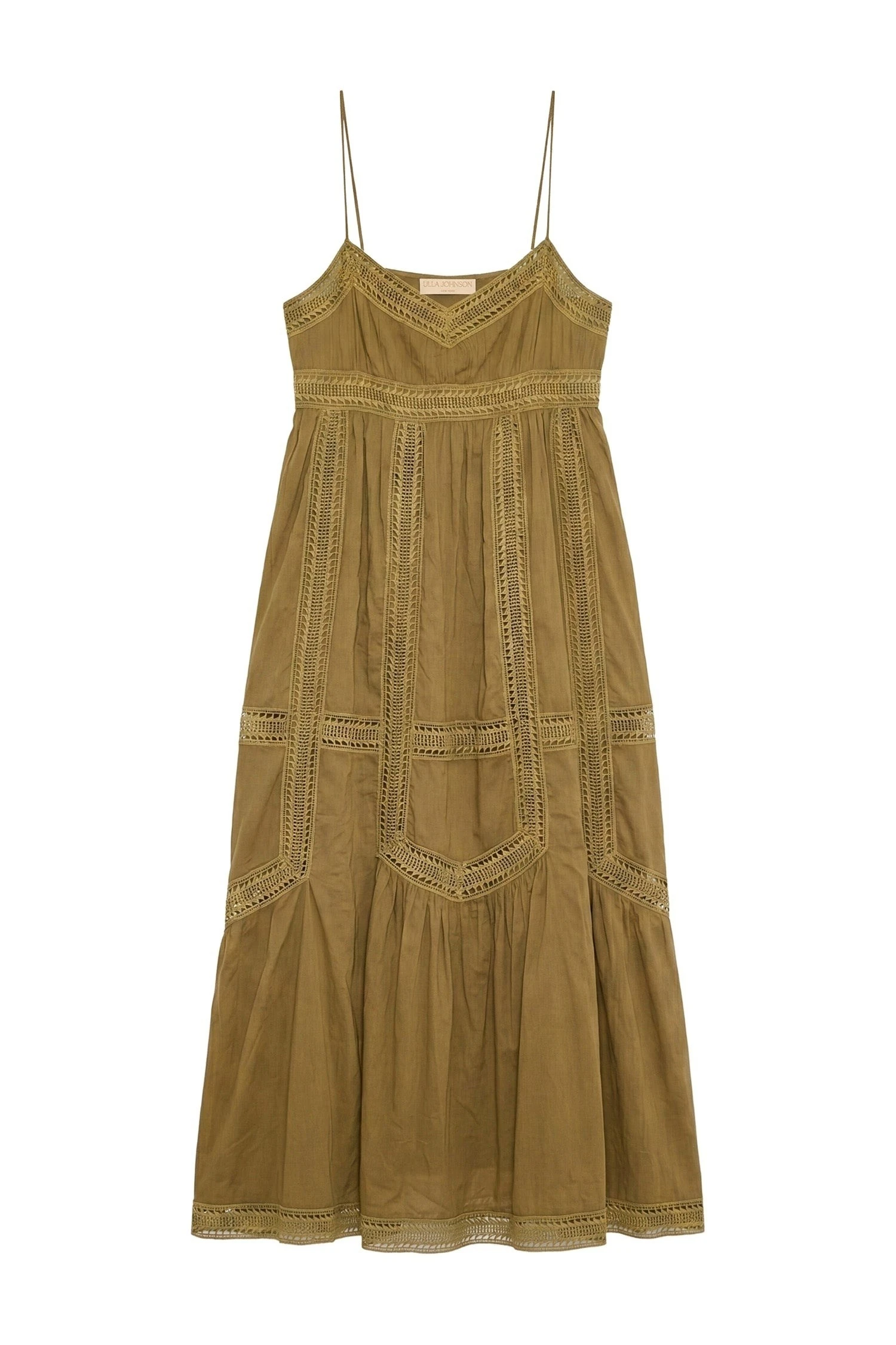 Ulla Johnson Romilly Cami Cotton Dress in Lichen ulla johnson romilly cami cotton dress
