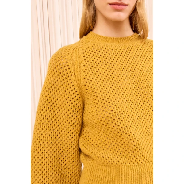 ronan knit pullover turmeric