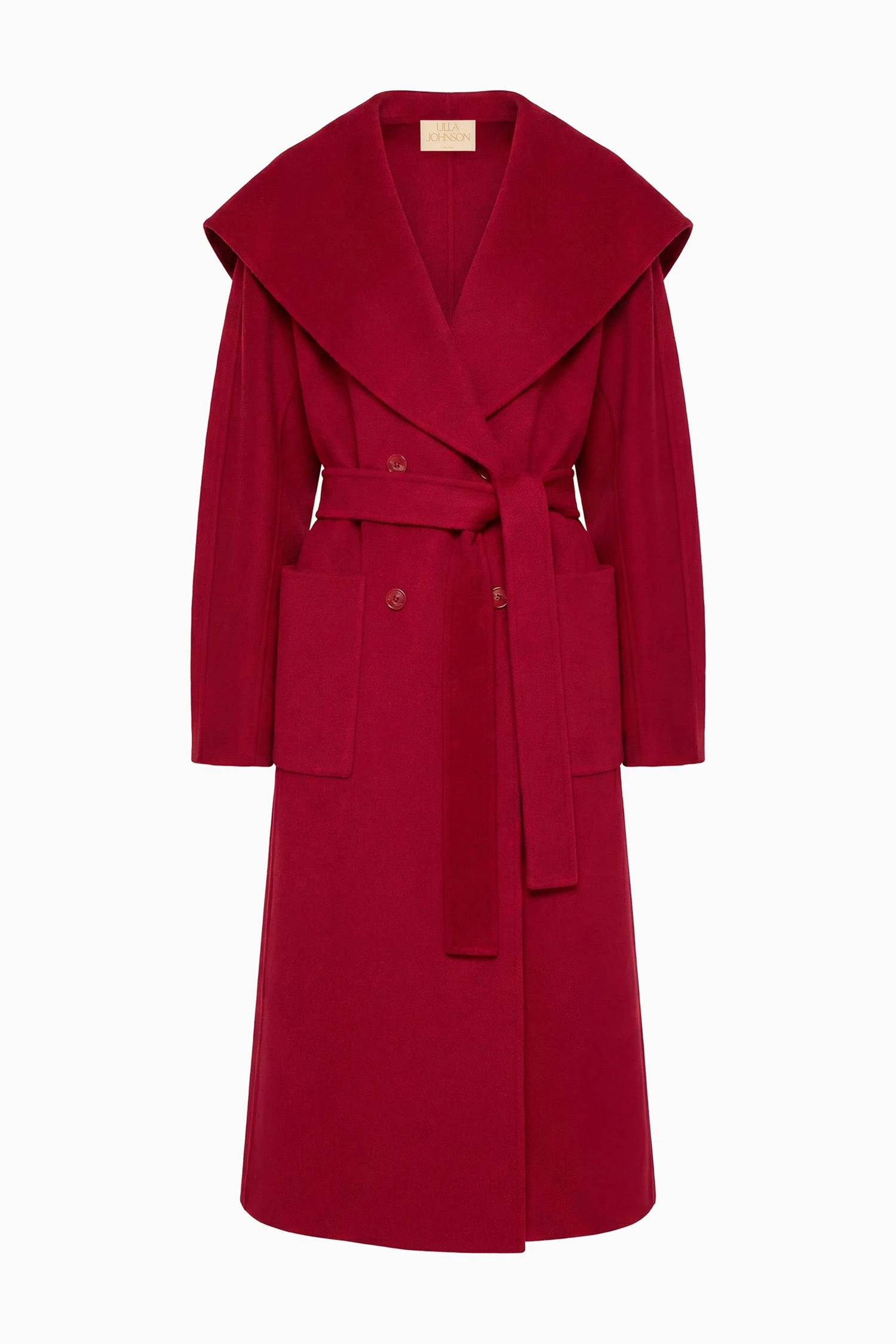 Rory Wool Coat in Cerise