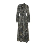 ulla johnson sabrina long sleeve silk dress