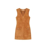 ulla johnson sloane suede mini dress