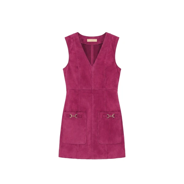 ulla johnson sloane suede mini dress