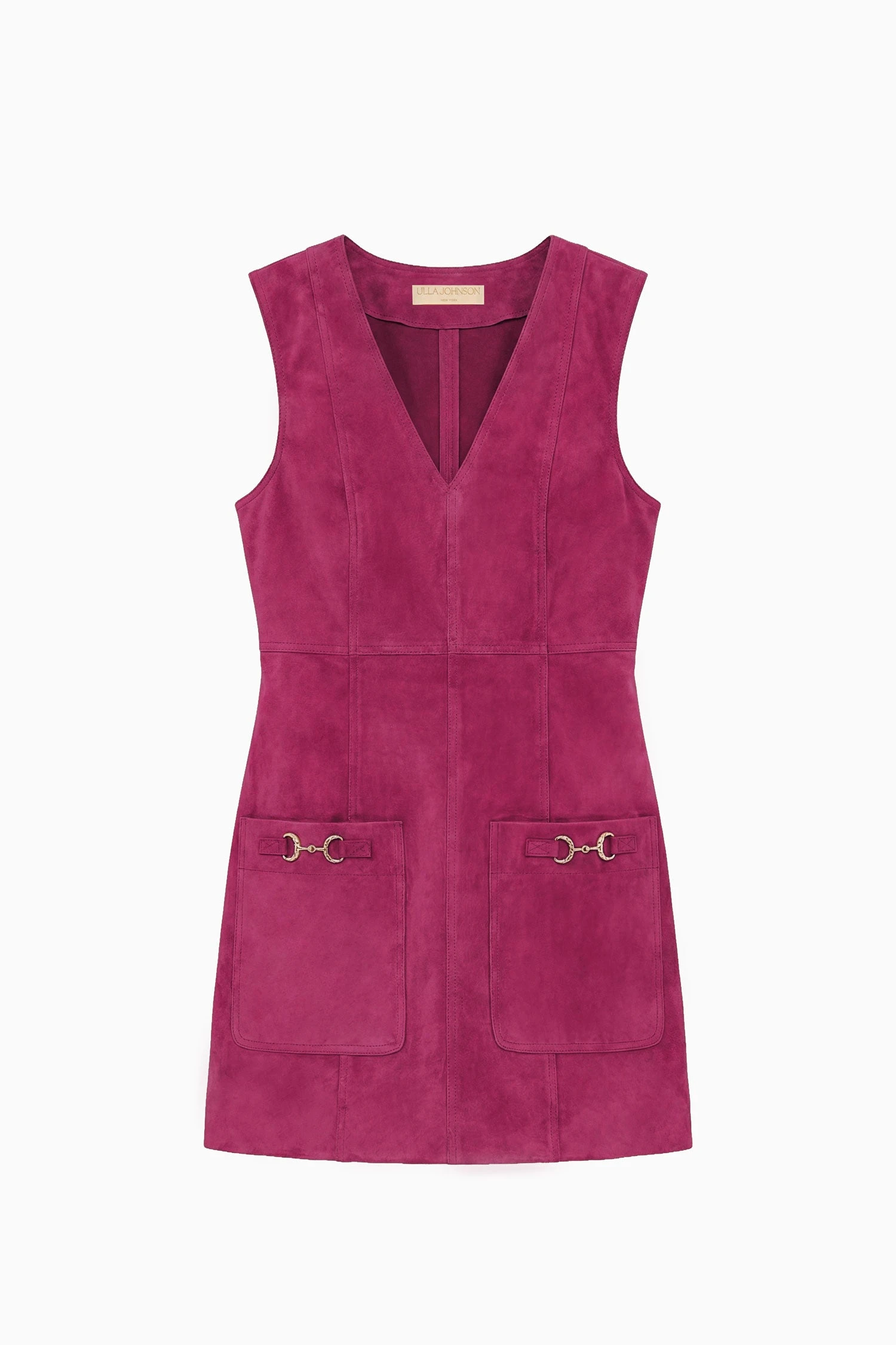 Sloane Suede Mini Dress in Iris