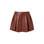ulla johnson sophie leather mini skirt