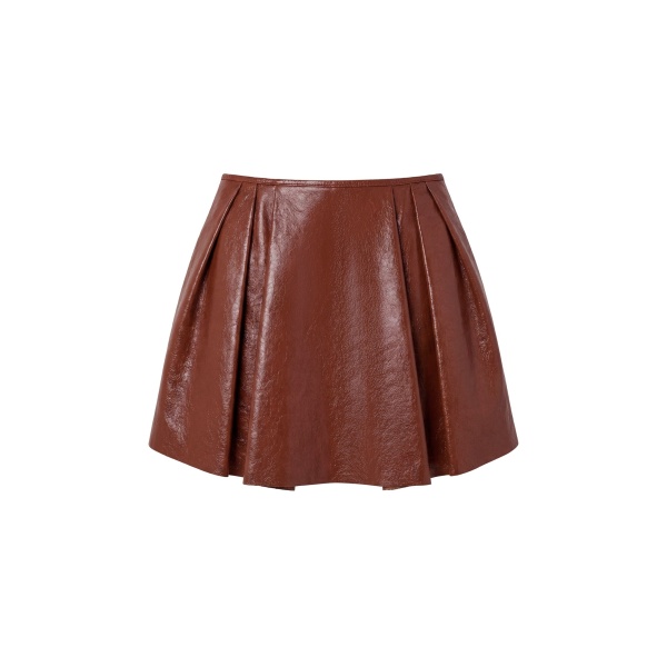 ulla johnson sophie leather mini skirt