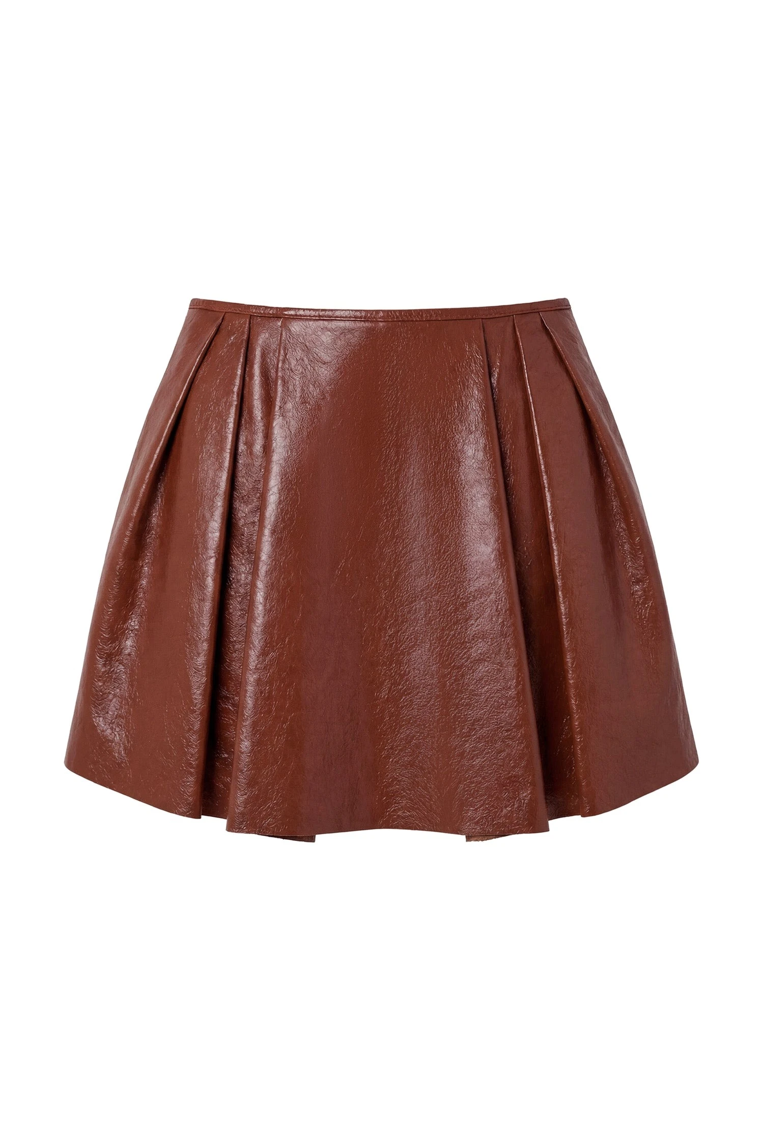 Ulla Johnson Sophie Leather Mini Skirt in Cognac ulla johnson sophie leather mini skirt