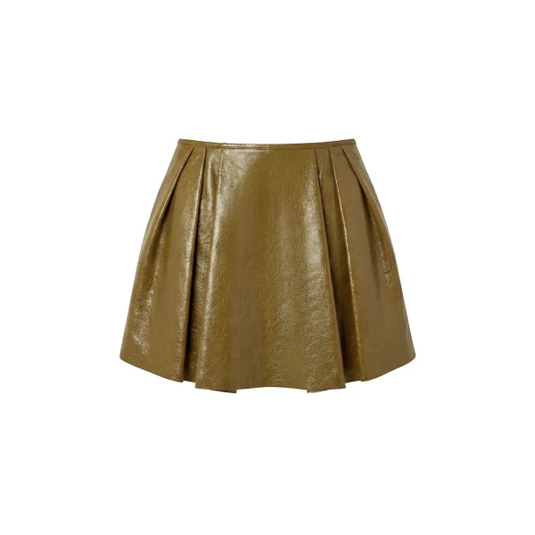 ulla johnson sophie leather mini skirt