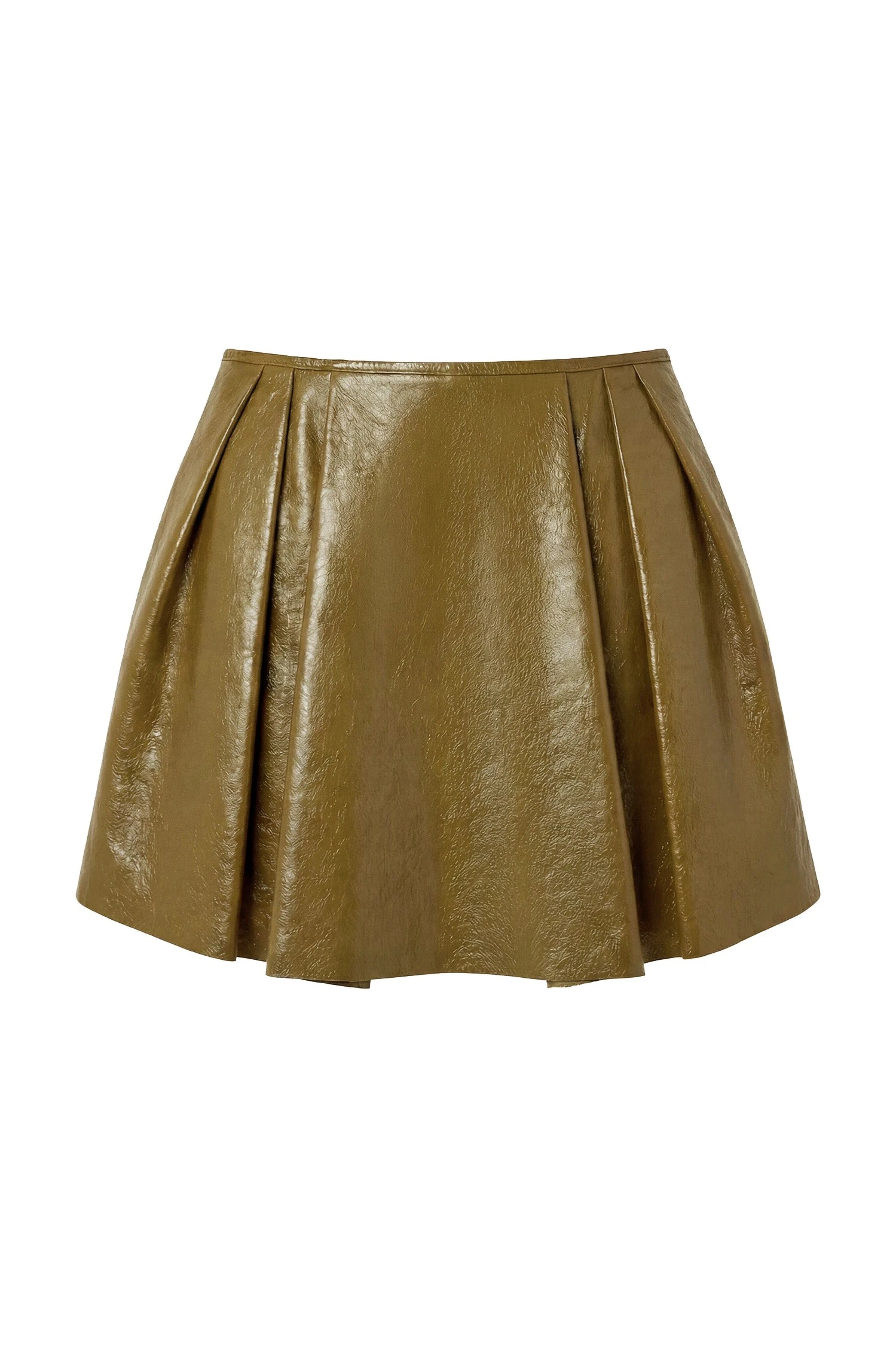 Ulla Johnson Sophie Leather Mini Skirt in Lichen ulla johnson sophie leather mini skirt