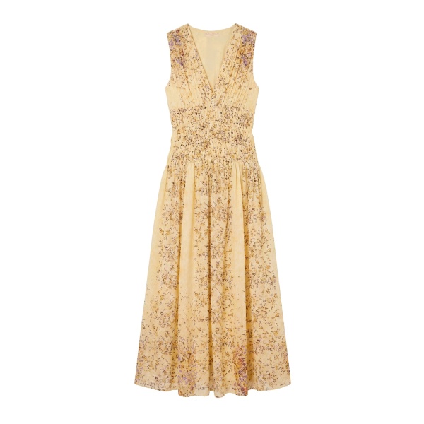 ulla johnson sylvie sleeveless silk dress