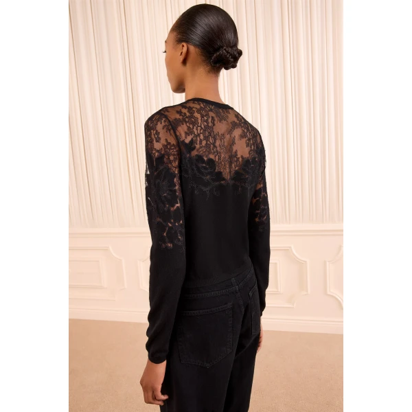 ulla johnson talia lace cardigan