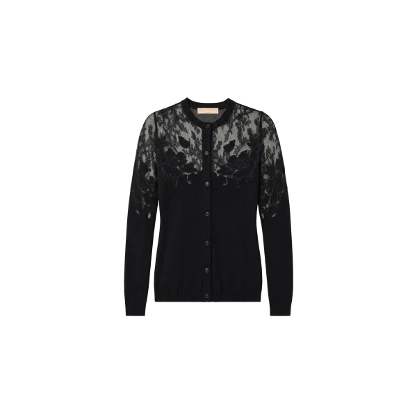 ulla johnson talia lace cardigan