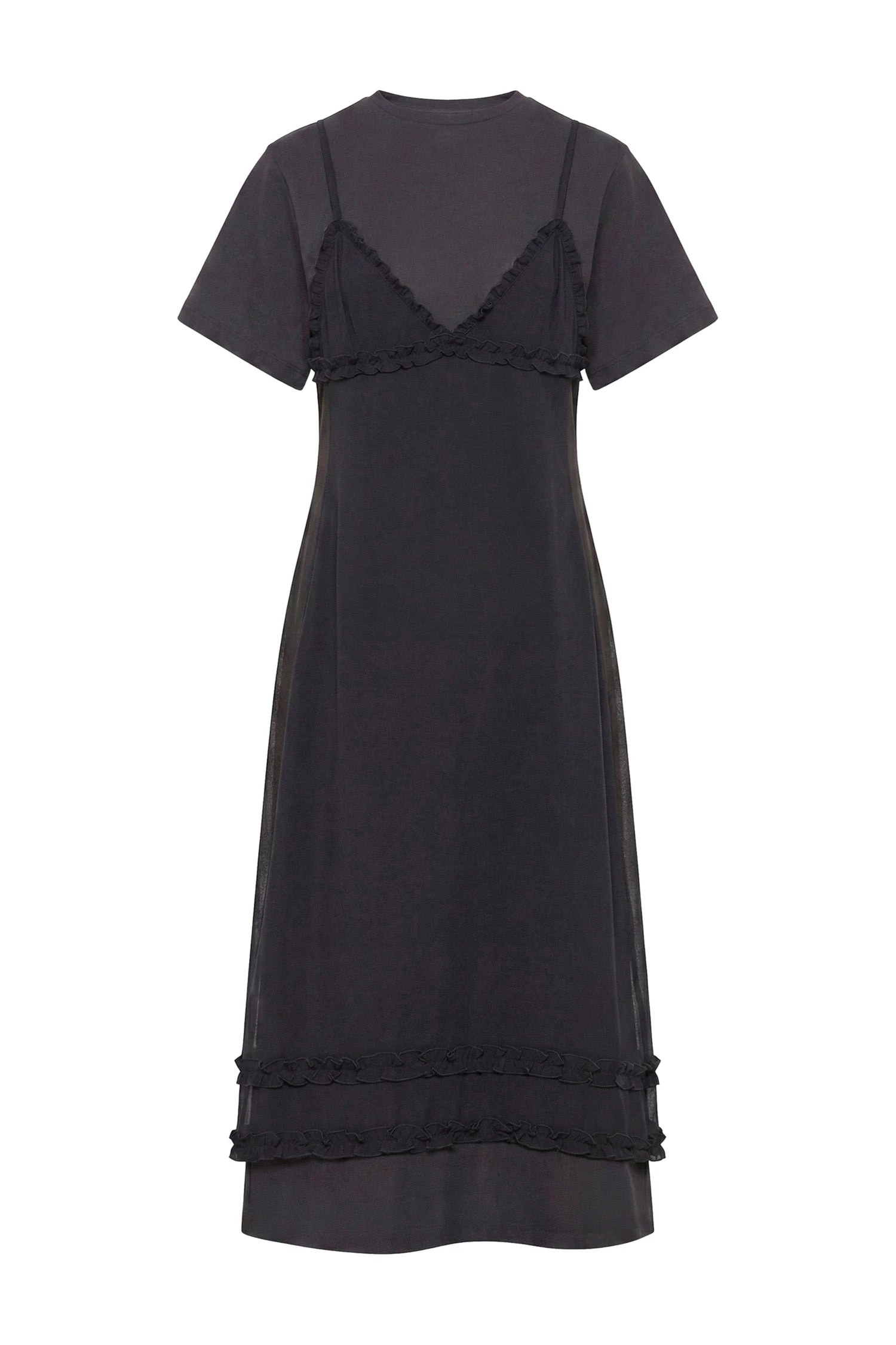 Ulla Johnson Tallis Cotton Dress in Noir ulla johnson tallis cotton dress