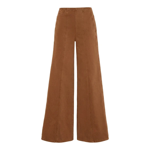 ulla johnson the bianca wide leg seamed jean