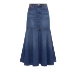 ulla johnson the madelyn denim skirt