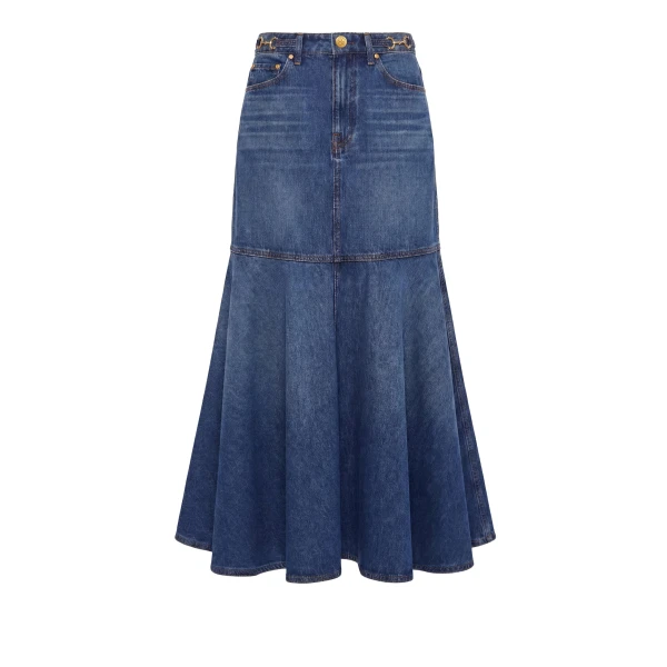 ulla johnson the madelyn denim skirt