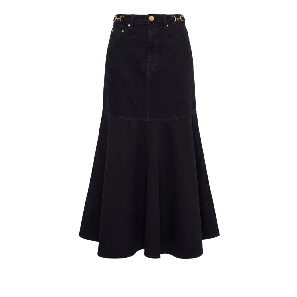 ulla johnson the madelyn denim skirt