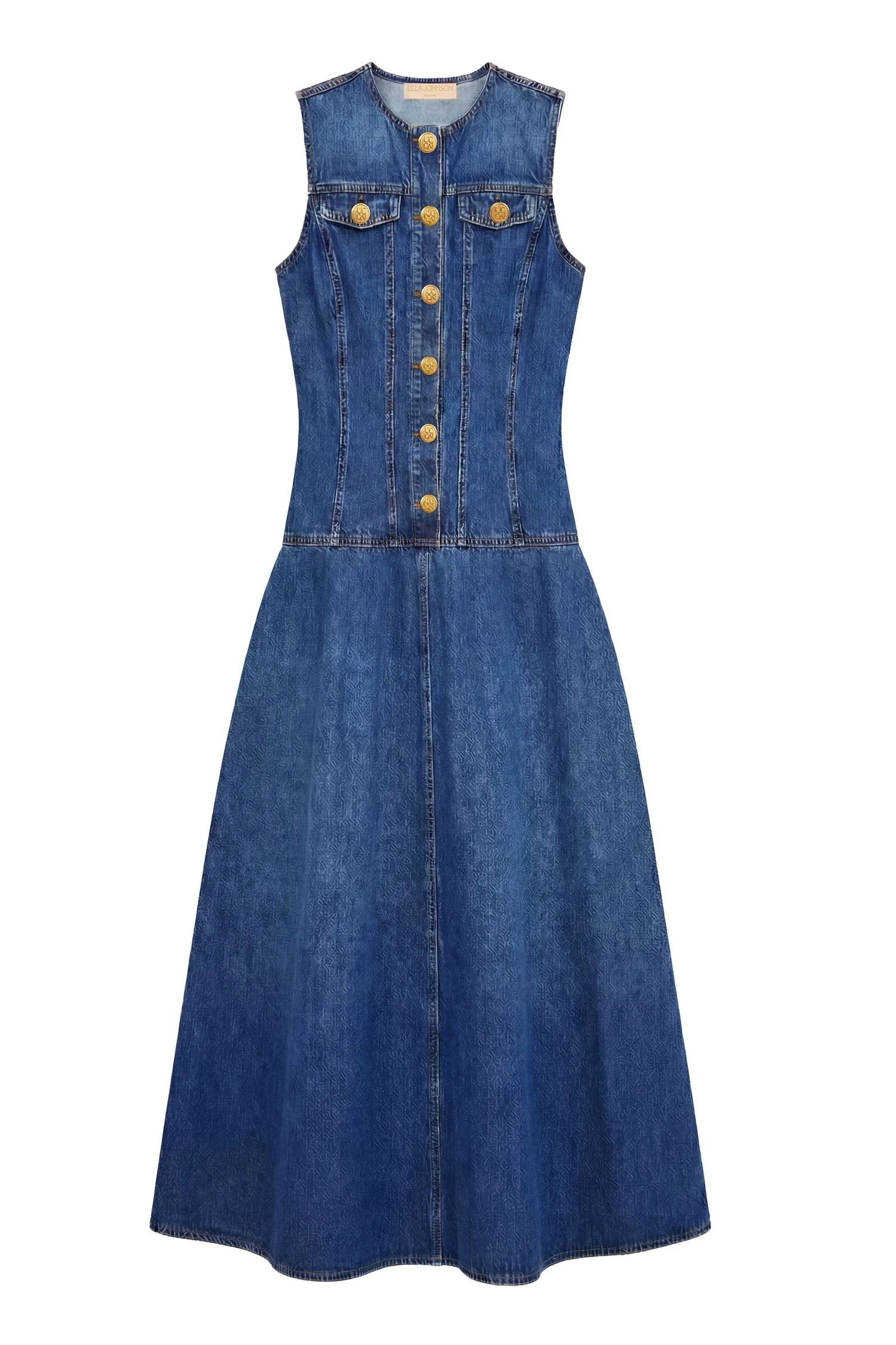Ulla Johnson The Odella Denim Dress in Nile ulla johnson the odella denim dress