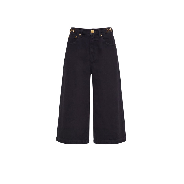 ulla johnson the rowan denim culotte