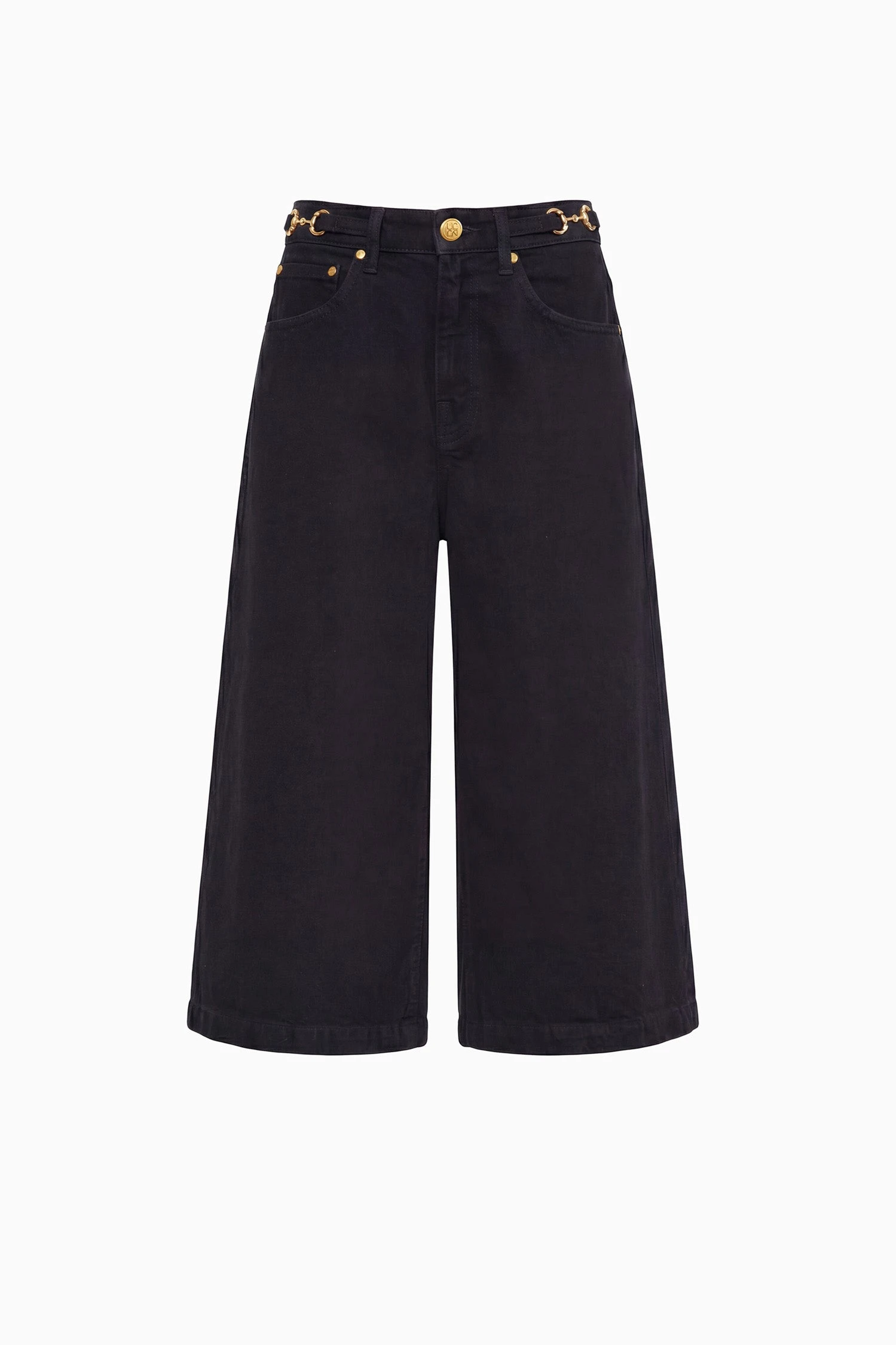 The Rowan Denim Culotte in Noir