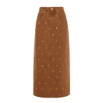 ulla johnson the verona embellished denim skirt