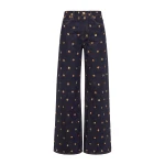 ulla johnson the willow embellished wide leg jean