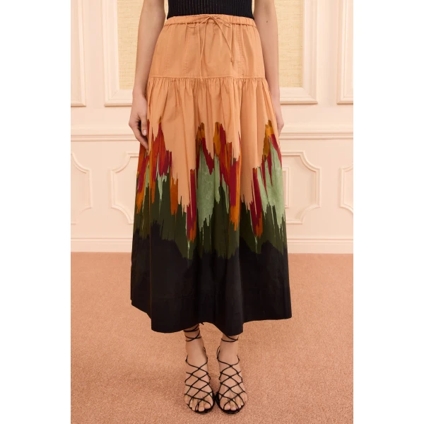 theodora cotton skirt agate